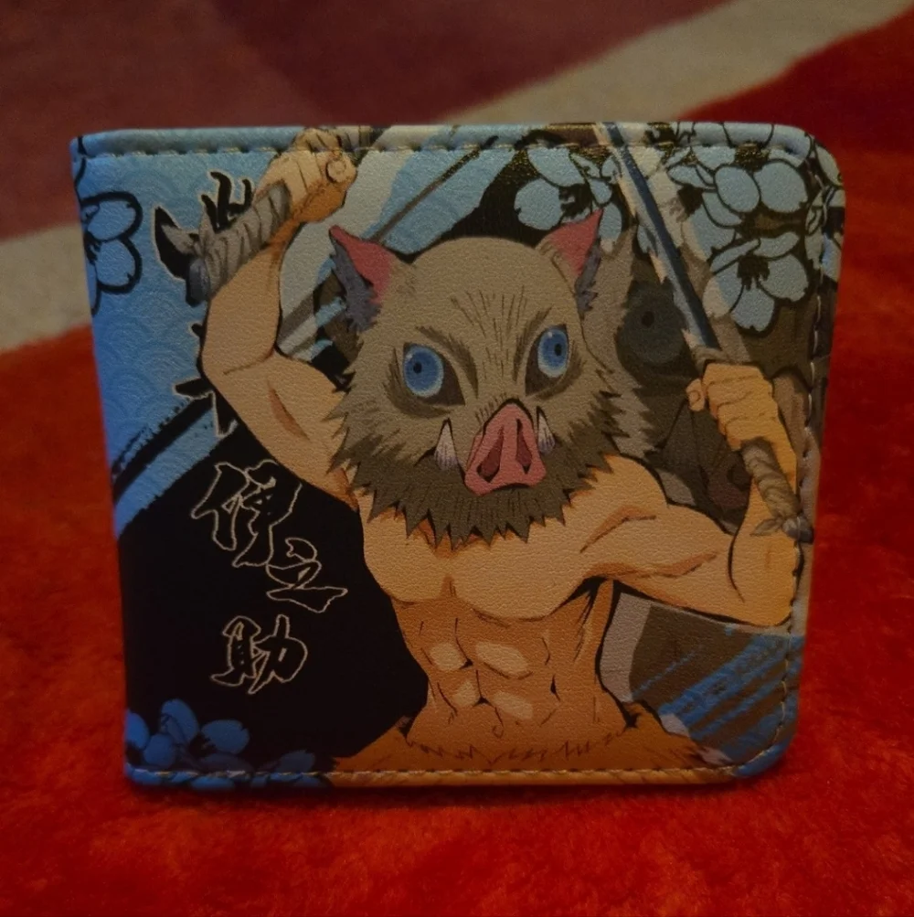 Anime-Inspired Blue and Tan Money Clip